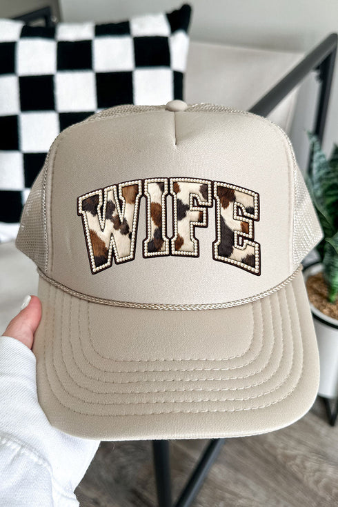 Rodeo Pearl Wife Otto Khaki Foam Front Trucker Hat