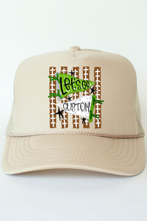 Personalized Touchdown Cheers Otto Foam Front Trucker Hat *Enter Custom Text