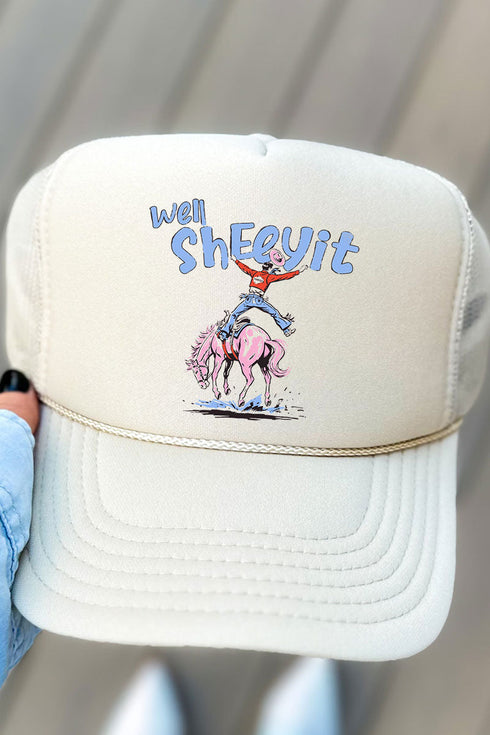 Well Sheeyit Cowboy Otto Foam Front Trucker Hat