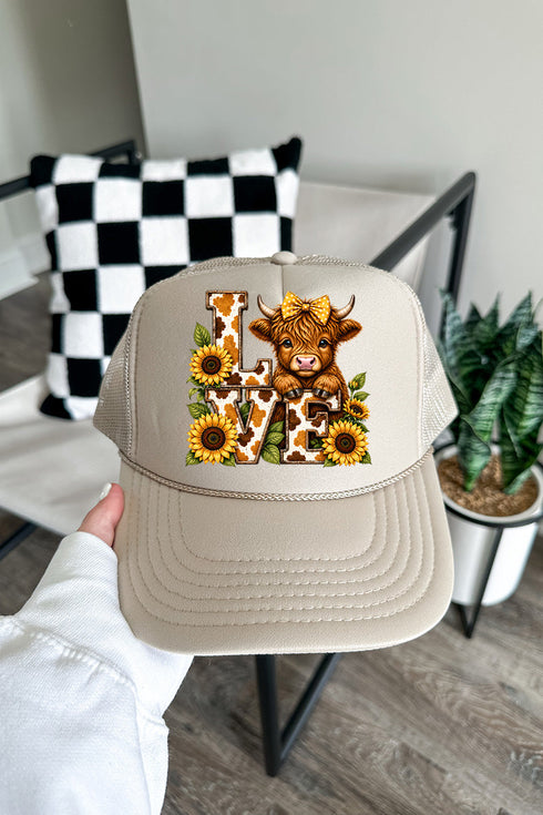 Little Highland Love Otto Foam Front Trucker Hat