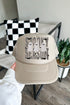 Spooky Season Gingham & Ghosts Otto Foam Front Trucker Hat