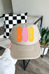 Candy Stripe Boo Otto Foam Front Trucker Hat