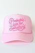 Pink Probably Late For Something Otto Foam Front Trucker Hat