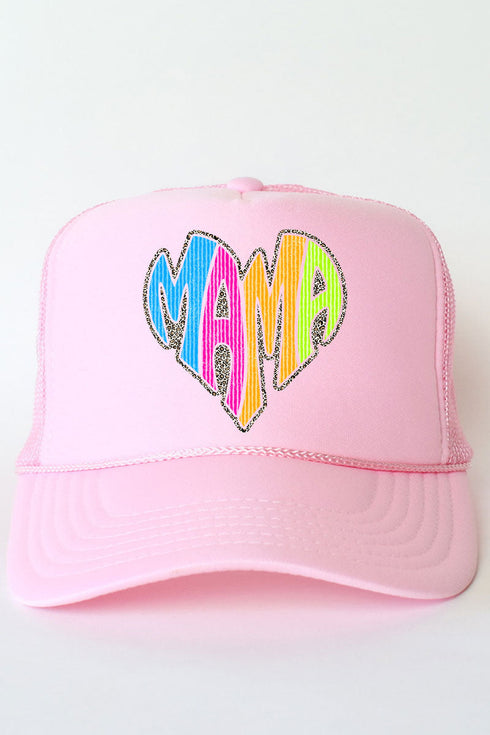 Wild Mama Bright Leopard Otto Foam Front Trucker Hat