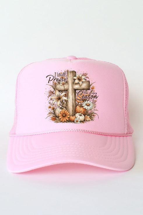 Harvest Praise Cross Otto Foam Front Trucker Hat