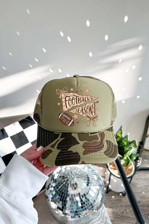 Football Season Doodle Otto Foam Front Trucker Hat