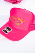 Nicer When I'm Tan Embroidered Otto Neon Pink Foam Front Trucker Hat