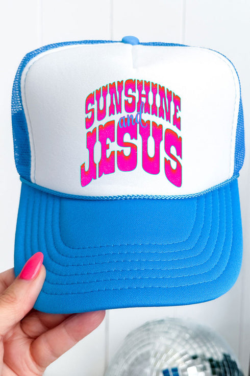 Radiant Sunshine And Jesus Otto Foam Front Trucker Hat