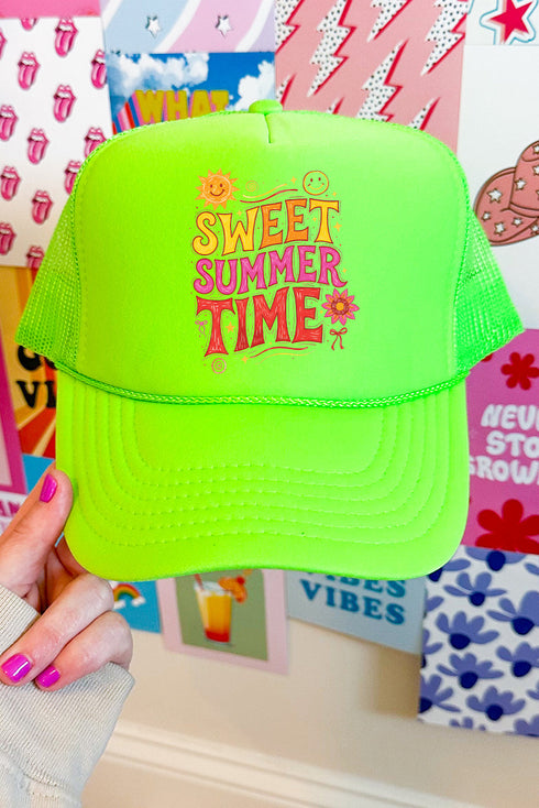 Golden Glow Sweet Summer Time Otto Foam Front Trucker Hat
