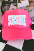 Seaside Lace Series Otto Neon Pink Foam Front Trucker Hat