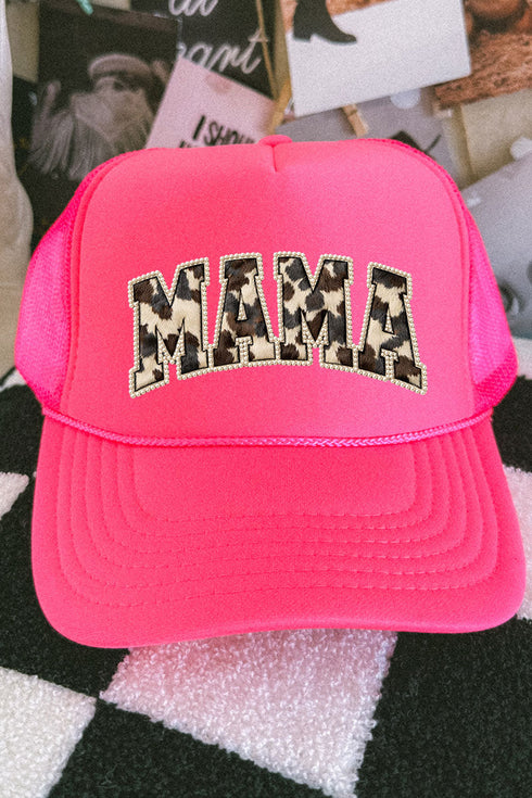 Rodeo Pearl Mama Otto Neon Pink Foam Front Trucker Hat