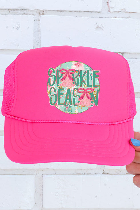 Sparkle Season Otto Neon Pink Foam Front Trucker Hat