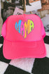 Wild Mama Bright Leopard Otto Foam Front Trucker Hat