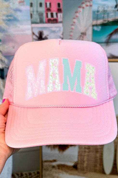 Timeless Mama Otto Pink Foam Front Trucker Hat