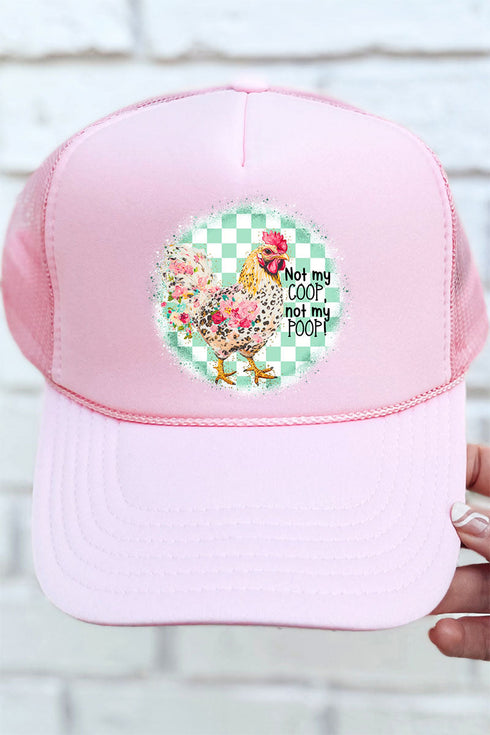 Not My Coop Otto Soft Pink Foam Front Trucker Hat