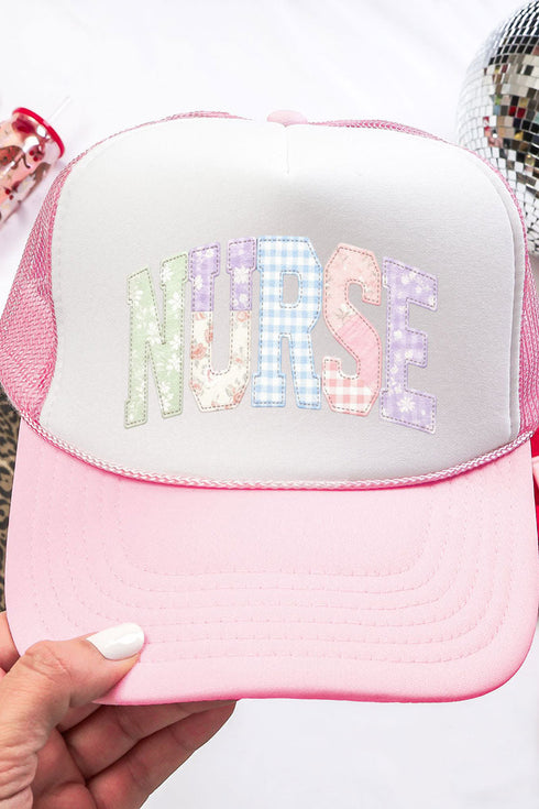 Soft Stitch Nurse Otto Soft Pink with White Foam Front Trucker Hat