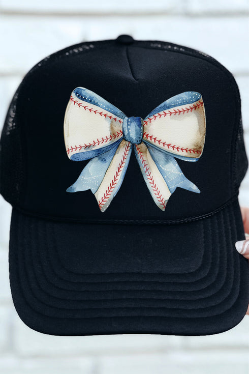 Baseball Girly Otto Black Foam Front Trucker Hat