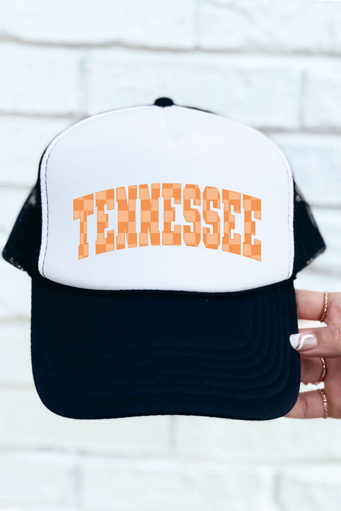 Check It Out Tennessee Otto Black with White Foam Front Trucker Hat