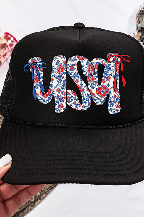 Floral USA Otto Black Foam Front Trucker Hat