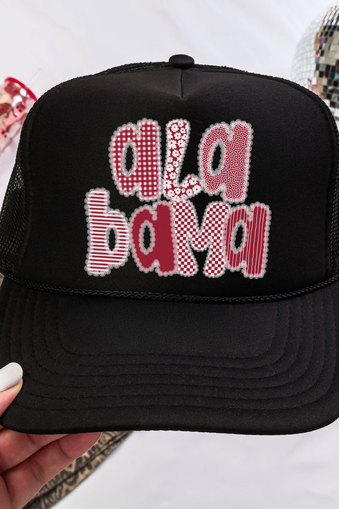 Lace Alabama Otto Black Foam Front Trucker Hat