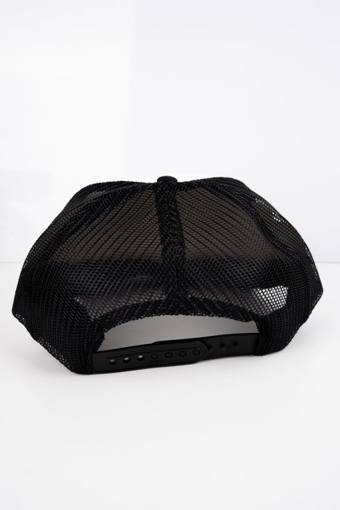 Sideline Social Club Otto Black with White Foam Front Trucker Hat