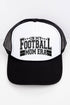 In My Football Mom Era Otto Black with White Foam Front Trucker Hat