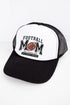 Louder And Prouder Football Mom Otto Black with White Foam Front Trucker Hat