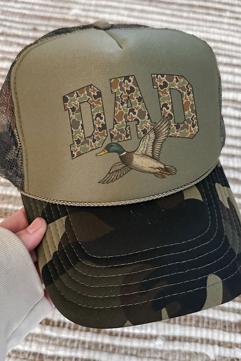 Mallard Dad Otto Camo with Olive Green Foam Front Trucker Hat