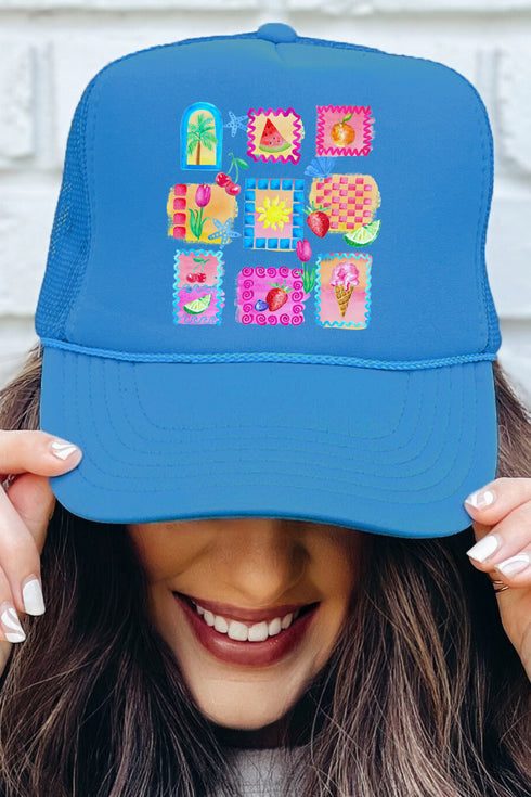 Salty & Sweet Otto Columbia Blue Foam Front Trucker Hat