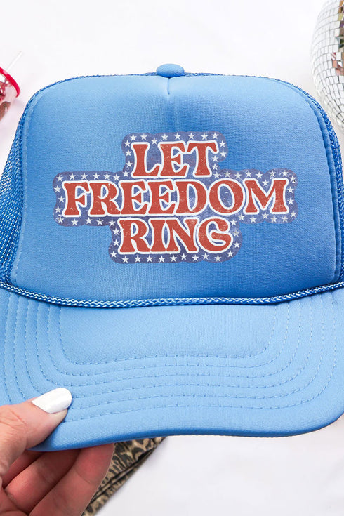 Let Freedom Ring Otto Columbia Blue Foam Front Trucker Hat