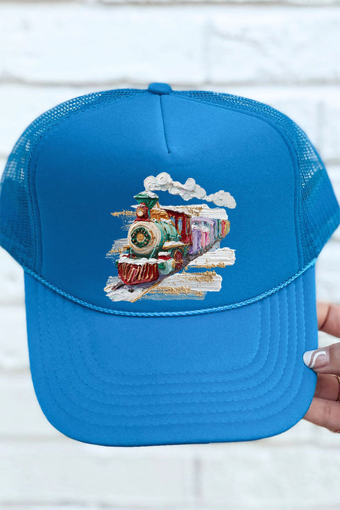 The Painted Train Otto Columbia Blue Foam Front Trucker Hat