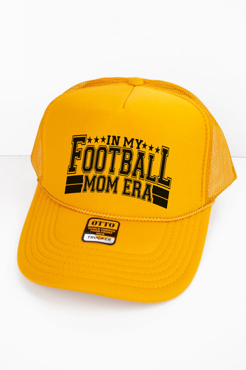 In My Football Mom Era Otto Gold Foam Front Trucker Hat
