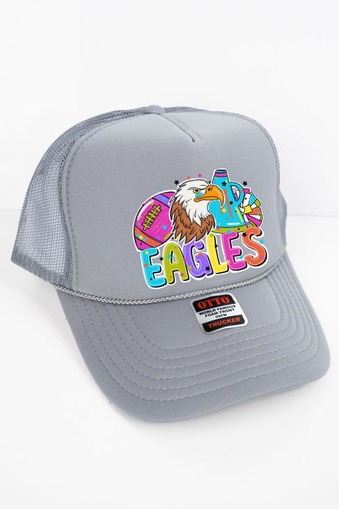 Bright Eagles Colorful Otto Gray Foam Front Trucker Hat