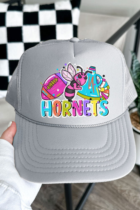 Bright Hornets Colorful Otto Gray Foam Front Trucker Hat