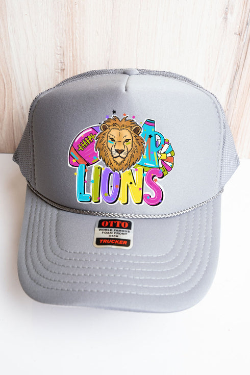 Bright Lions Colorful Otto Gray Foam Front Trucker Hat