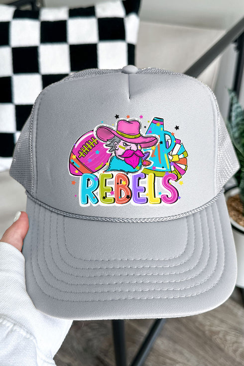 Bright Rebels Colorful Otto Gray Foam Front Trucker Hat