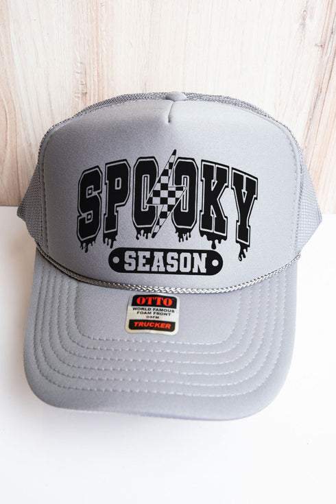 Drippy Spooky Season Otto Gray Foam Front Trucker Hat