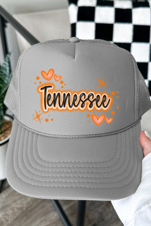 Faux Airbrush Tennessee Otto Gray Foam Front Trucker Hat