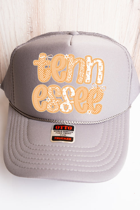 Tied In Tennessee Otto Gray Foam Front Trucker Hat