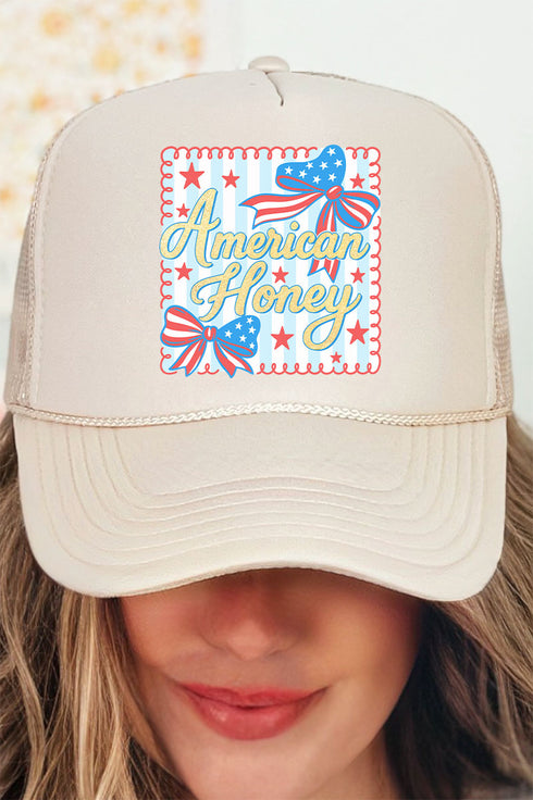 American Honey Otto Khaki Foam Front Trucker Hat