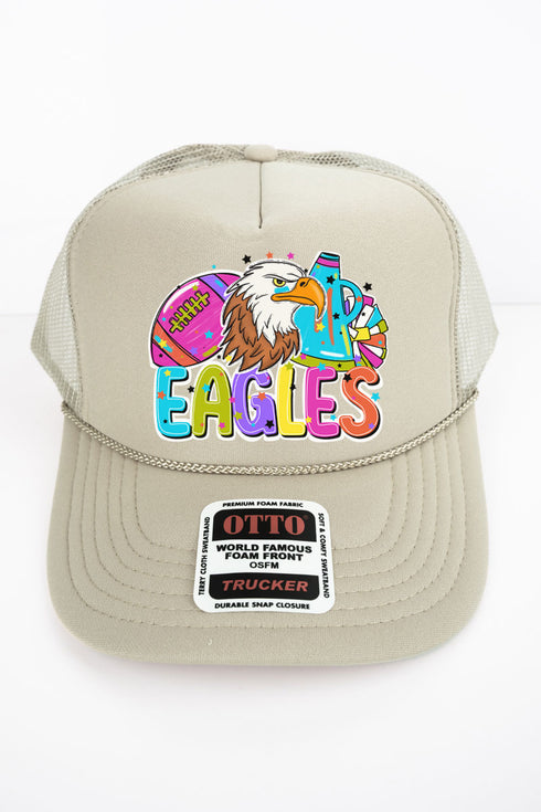 Bright Eagles Colorful Otto Khaki Foam Front Trucker Hat