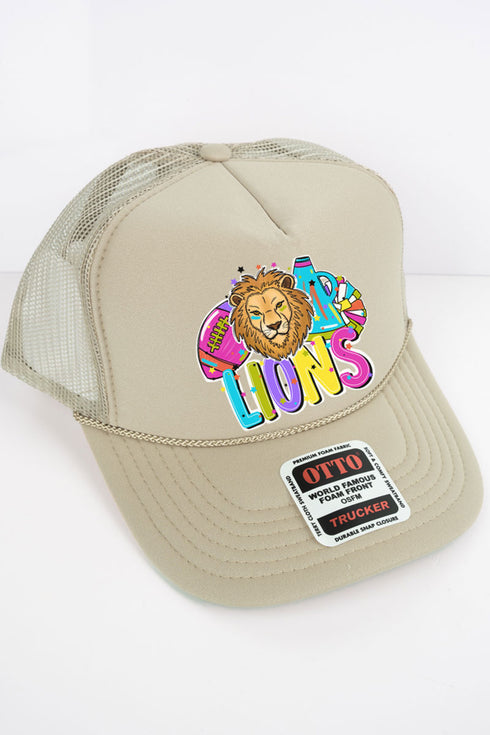 Bright Lions Colorful Otto Khaki Foam Front Trucker Hat