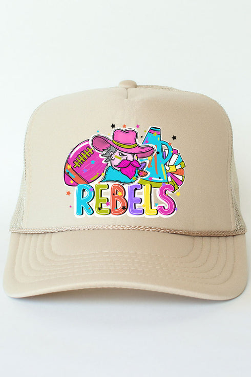 Bright Rebels Colorful Otto Khaki Foam Front Trucker Hat