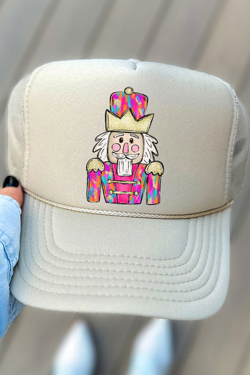 Brushed Colorful Nutcracker Otto Khaki Foam Front Trucker Hat