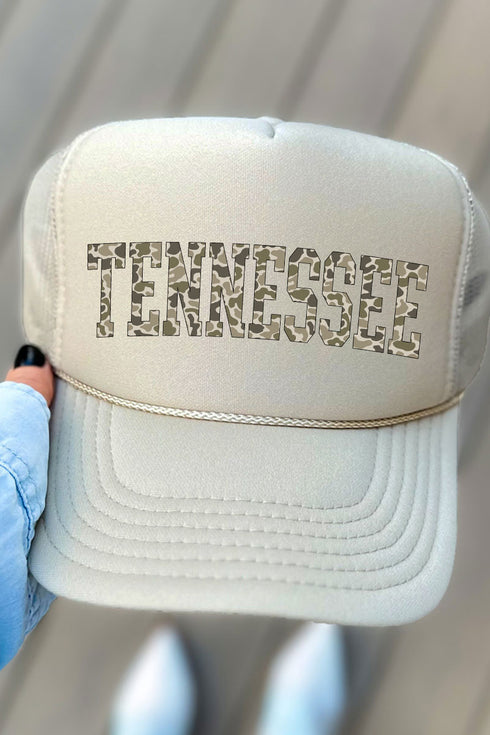 Camo Tennessee Otto Khaki Foam Front Trucker Hat