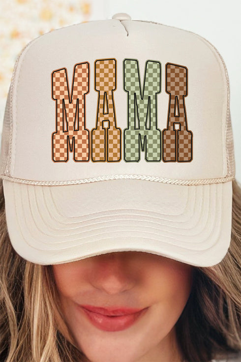 Fall Hues Mama Otto Khaki Foam Front Trucker Hat