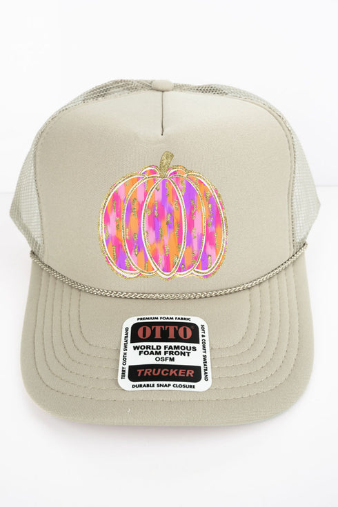 Glamour Gourd Otto Khaki Foam Front Trucker Hat