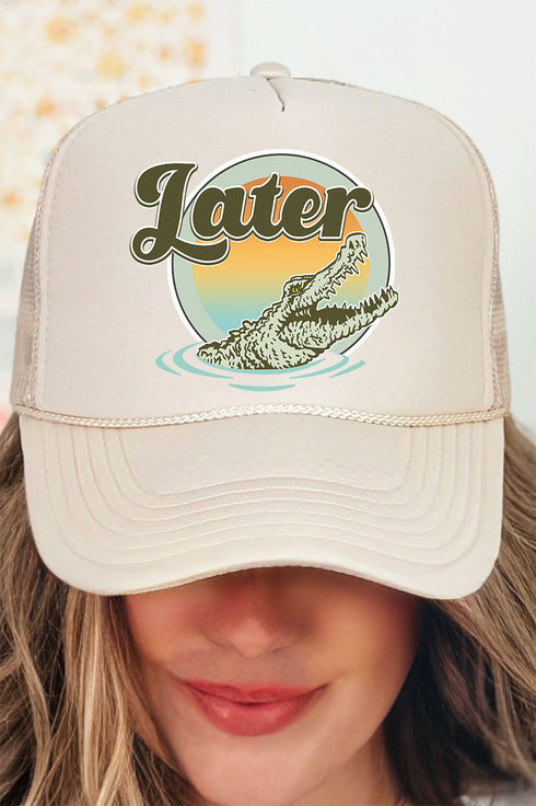Later Gator Otto Khaki Foam Front Trucker Hat