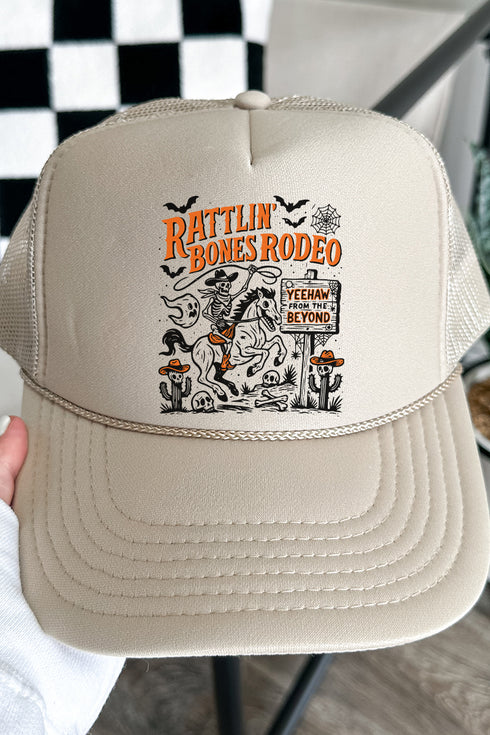 Rattlin' Bones Rodeo Otto Khaki Foam Front Trucker Hat