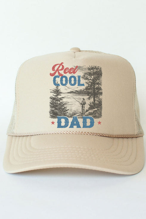 Reel Cool Dad Otto Khaki Foam Front Trucker Hat